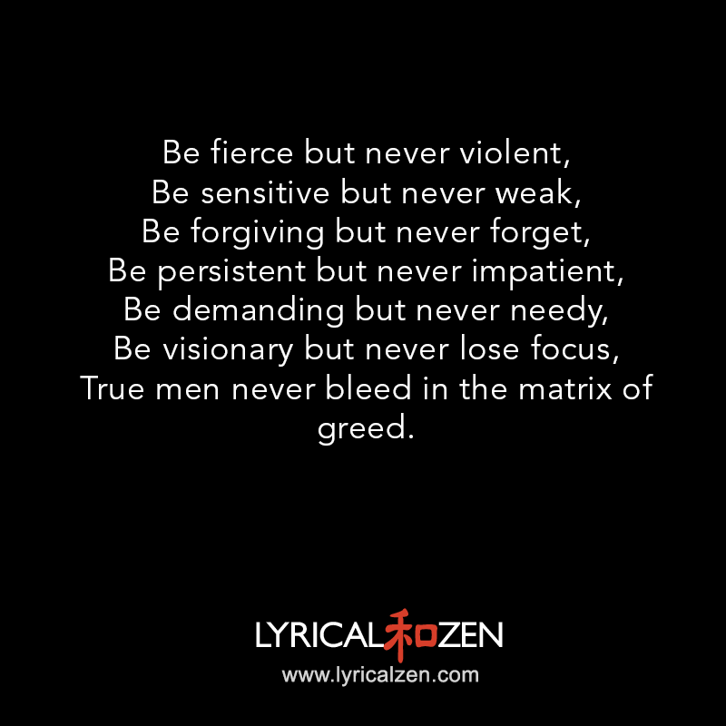 Fierce But Never Violent